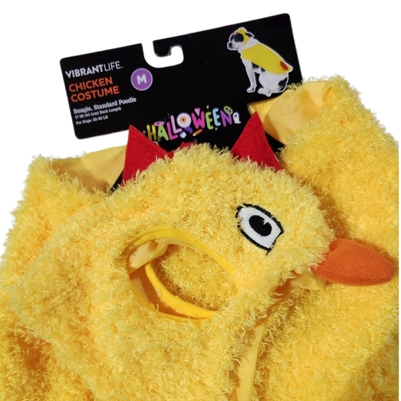 Vibrant Life Yellow Chicken Dog/Cat Halloween Costume (M) - Picture 1 of 8
